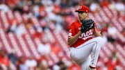 Sep 25, 2025; Cincinnati, Ohio, USA; Cincinnati Reds starting pitcher Nick Lodolo (40) pitches against the Pittsburgh Pirates in the first inning at Great American Ball Park. Mandatory Credit: Katie Stratman-Imagn Images