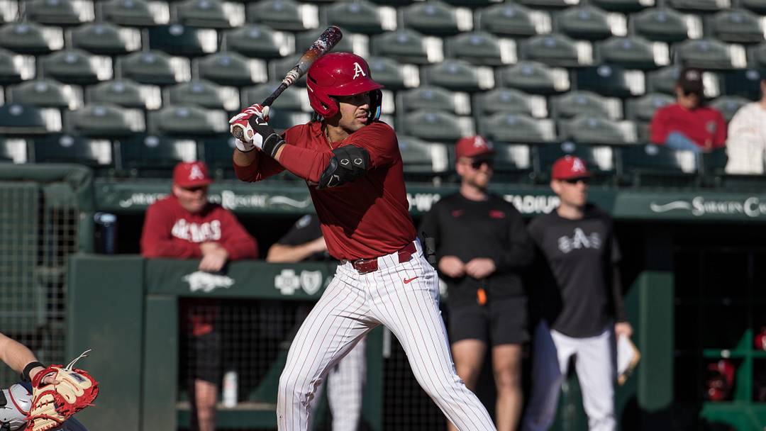 TJ Pompey, Arkansas baseball vs. Oklahoma
