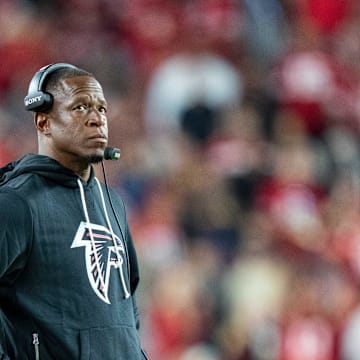 Atlanta Falcons head coach Raheem Morris 