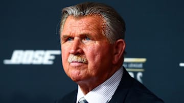Feb 6, 2016; San Francisco, CA, USA; Mike Ditka on the red carpet prior to the NFL Honors award ceremony at Bill Graham Civic Auditorium. Mandatory Credit: Mark J. Rebilas-Imagn Images