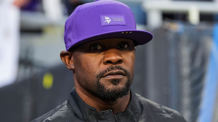 Minnesota Vikings defensive coordinator Brian Flores