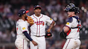 Atlanta Braves relief pitcher Raisel Iglesias