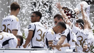 Real Madrid celebrated their La Liga title win