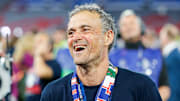 Luis Enrique steerd PSG to a treble last season.