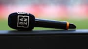 A Dazn microphone during  the Serie A match between Ac Milan...