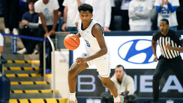 Kanon Catchings pushes the pace against Florida A&M.