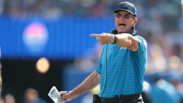 Los Angeles Chargers head coach Jim Harbaugh