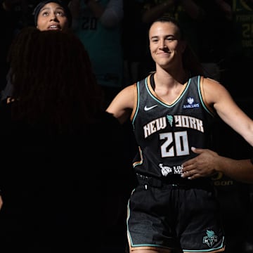 New York Liberty's Sabrina Ionescu on May 12, 2025.
