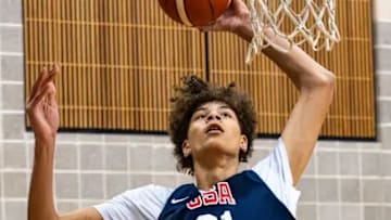 2028 7-foot-2 center Dylan Betts at USA Men's Junior Basketball Mini-Camp