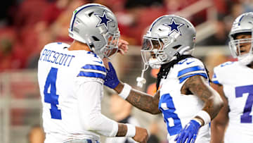 Dallas Cowboys quarterback Dak Prescott and wide receiver CeeDee Lamb