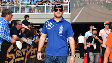 Oct 16, 2022; Las Vegas, Nevada, USA; NASCAR Cup Series team owner Justin Marks before the South Point 400 at Las Vegas Motor Speedway. 