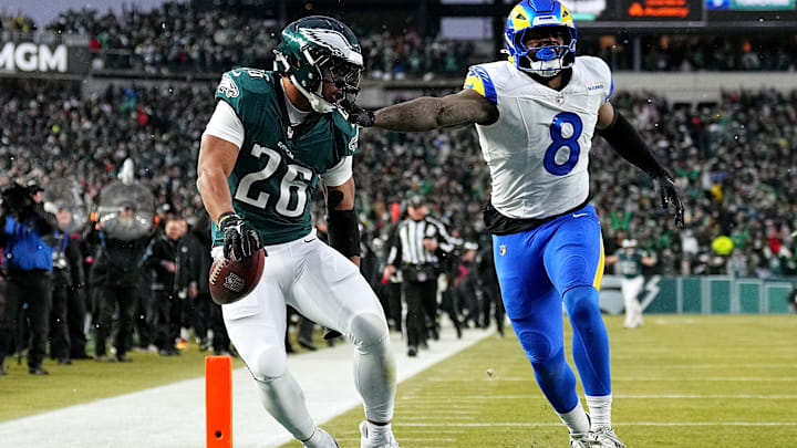 Saquon Barkley, Philadelphia Eagles, Jared Verse, L.A. Rams