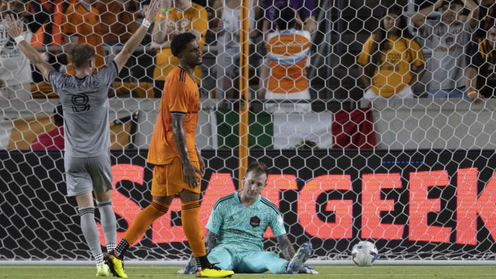 Aug 13, 2022; Houston, Texas, USA;CF Montreal midfielder Djordje Mihailovic (8) celebrates