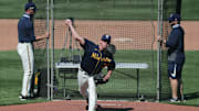 Trey Supak during the Brewers alternate training camp on Friday, July 24, 2020, on Neuroscience Group Field at Fox Cities Stadium in Grand Chute, Wis.