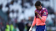Dusan Vlahovic of Juventus Fc  looks dejected during the...