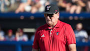  Texas Tech Red Raiders head coach Gerry Glasco . Mandatory Credit: Brett Rojo-Imagn Images