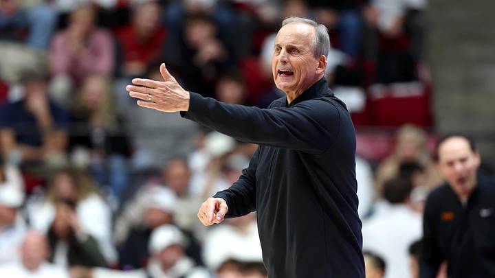 Jan 24, 2026; Tuscaloosa, Alabama, USA; Tennessee Volunteers head coach Rick Barnes reacts during the first half against the Alabama Crimson Tide at Coleman Coliseum. Mandatory Credit: David Leong-Imagn Images
