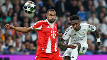 Vini Jr. em ação em Real Madrid x Bayern de Munique Vini Jr. em ação em Real Madrid x Bayern de Munique