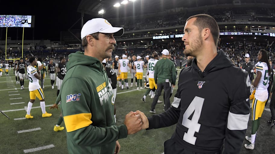 Carr has retired, and Rodgers remains a free agent | Kirby Lee-Imagn Images
