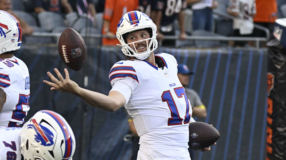 Josh Allen might warm up this weekend, but he won’t play. | Matt Marton-Imagn Images