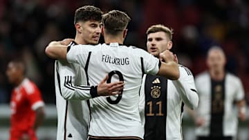 Niclas Füllkrug (m.) und Timo Werner (r.) sind beim HSV kein Thema