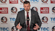 Florida State’s new head basketball coach Luke Loucks introduces himself, shares his beliefs and coaching style during a press conference Monday, March 10, 2025.