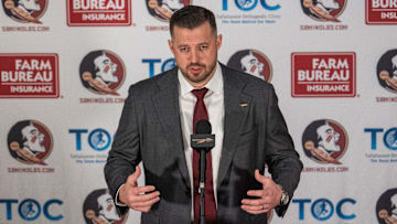 Florida State’s new head basketball coach Luke Loucks introduces himself, shares his beliefs and coaching style during a press conference Monday, March 10, 2025.