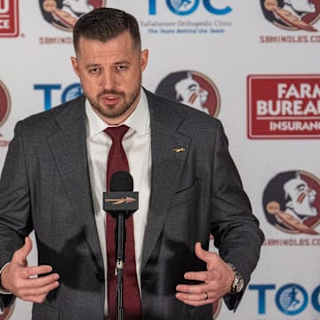 Florida State’s new head basketball coach Luke Loucks introduces himself, shares his beliefs and coaching style during a press conference Monday, March 10, 2025.