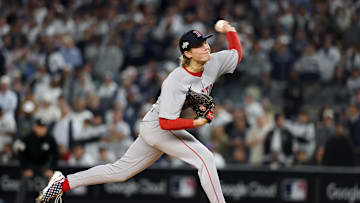 Wild Card Series - Boston Red Sox v New York Yankees - Game Three. Young starting pitcher Connelly Early delivers a pitch.