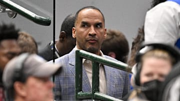 Dallas Mavericks general manager Nico Harrison during the game between the Dallas Mavericks and the Los Angeles Lakers.