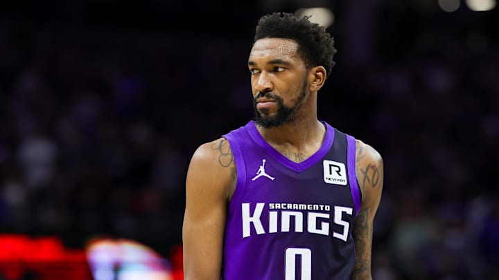 Jan 1, 2025; Sacramento, California, USA; Sacramento Kings guard Malik Monk (0) during the game against the Philadelphia 76ers at Golden 1 Center. Mandatory Credit: Sergio Estrada-Imagn Images Jan 1, 2025; Sacramento, California, USA; Sacramento Kings guard Malik Monk (0) during the game against the Philadelphia 76ers at Golden 1 Center. Mandatory Credit: Sergio Estrada-Imagn Images
