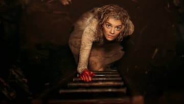 Samara Weaving in the film READY OR NOT. 
