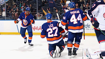 The New York Islanders can claim the final playoff spot in the Eastern Conference with a win over the Vancouver Canucks.