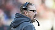 Dec 9, 2018; Cleveland, OH, USA; Cleveland Browns head coach Gregg Williams reacts during the second half against the Carolina Panthers at FirstEnergy Stadium. Mandatory Credit: Ken Blaze-Imagn Images