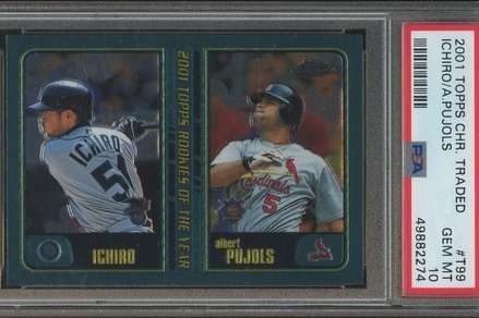 Top Cards From 2001 Topps Chrome Traded & Rookie Baseball Set