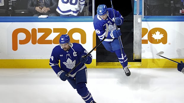 Auston Matthews and Mitch Marner 