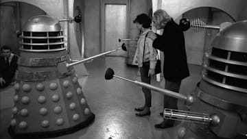 Daleks, Susan and First Doctor in The Daleks. Doctor Who