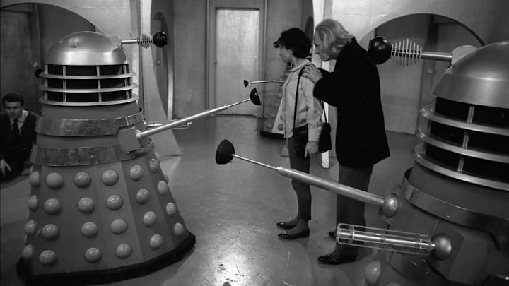 Daleks, Susan and First Doctor in The Daleks. Doctor Who