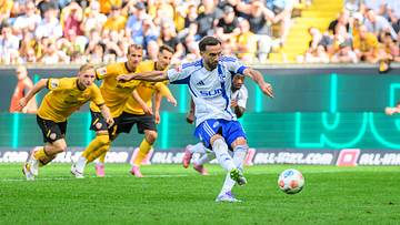 Kenan Karaman entschied das letzte Duell in Dresden mit seinem Elfmeter Kenan Karaman entschied das letzte Duell in Dresden mit seinem Elfmeter
