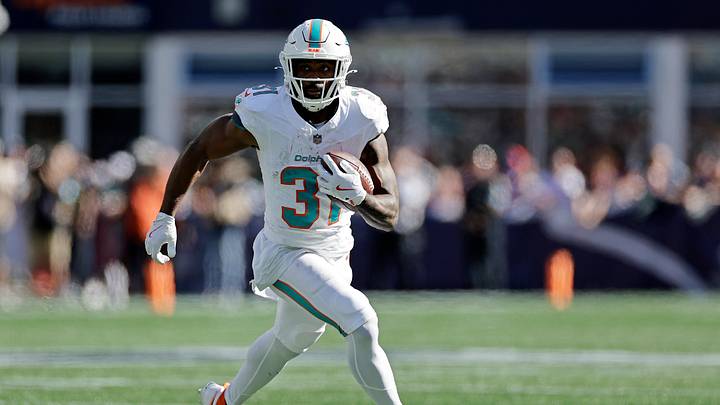 Miami Dolphins running back Raheem Mostert (31)