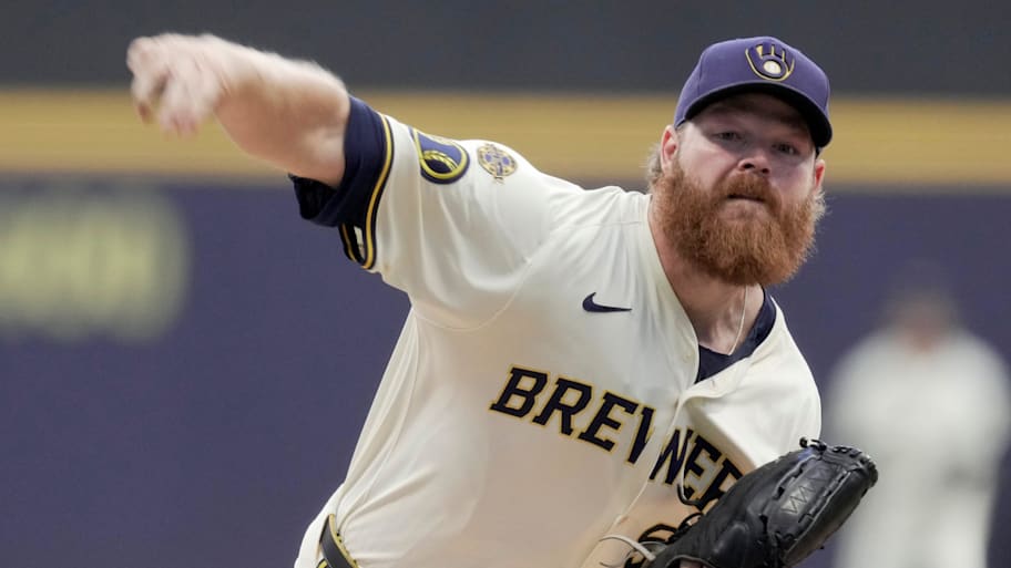 Milwaukee Brewers pitcher Brandon Woodruff