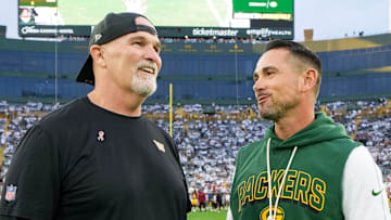 Washington Commanders head coach Dan Quinn and Green Bay Packers head coach Matt LaFleur