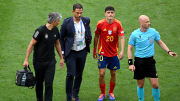 Pedri salió lesionado del partido ante Alemania 