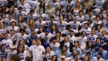 The ROC cheers in anticipation of BYU's matchup against Baylor