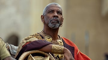 Denzel Washington plays Macrinus in Gladiator II from Paramount Pictures. © 2024 Paramount Pictures.