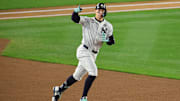 Aaron Judge pegó el primero de los dos jonrones seguidos de los Yankees en el primer inning del Juego 5 de la Serie Mundial