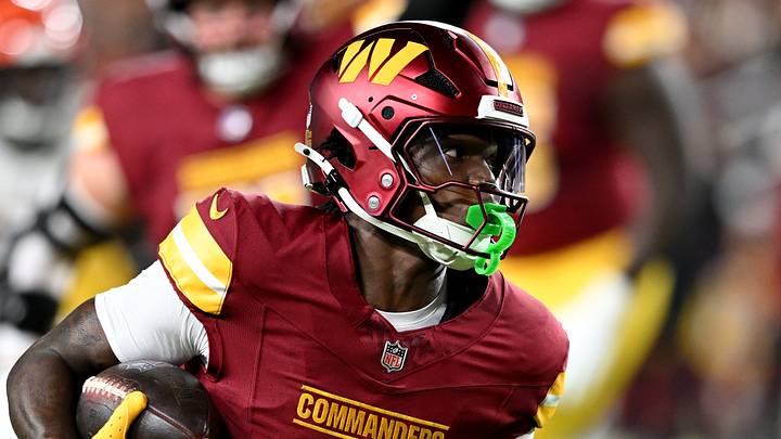 Washington Commanders running back Jacory Croskey-Merritt