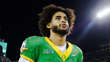 Oregon Ducks USC Trojans Lincoln Riley Dan Lanning Dante Moore Jayden Maiava injuries rivalry schedule time big ten playoff 