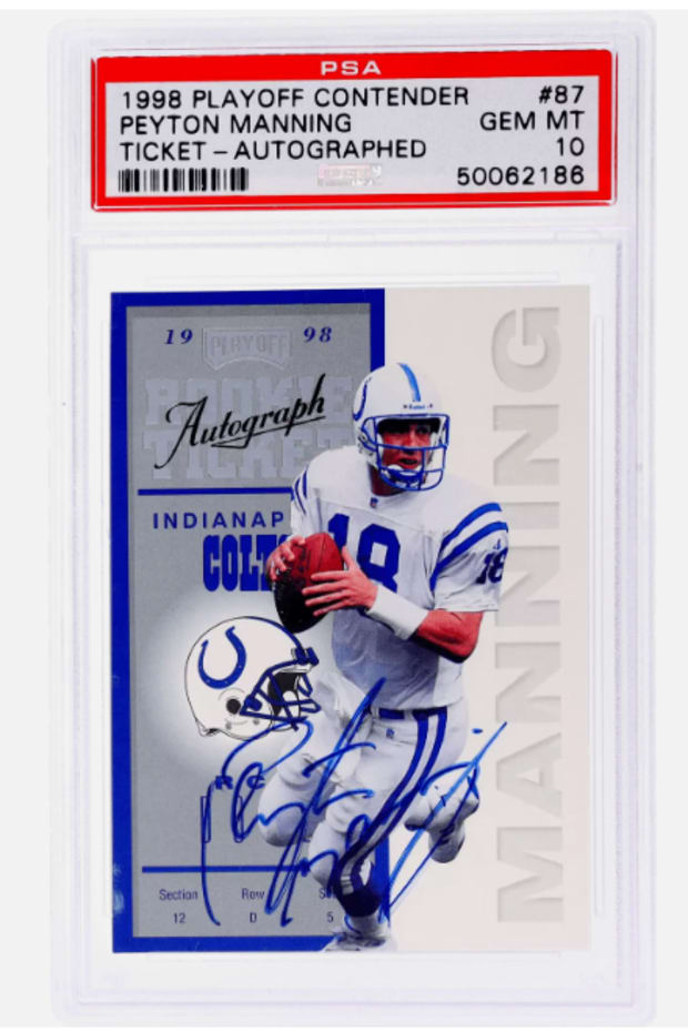 1998 Playoff Contenders #87 Peyton Manning Rookie Ticket 