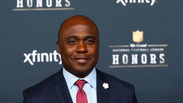Jan 31, 2015; Phoenix, AZ, USA; Indianapolis Colts former running back Marshall Faulk on the red carpet prior to the NFL Honors award ceremony at Symphony Hall. Mandatory Credit: Mark J. Rebilas-Imagn Images Jan 31, 2015; Phoenix, AZ, USA; Indianapolis Colts former running back Marshall Faulk on the red carpet prior to the NFL Honors award ceremony at Symphony Hall. Mandatory Credit: Mark J. Rebilas-Imagn Images